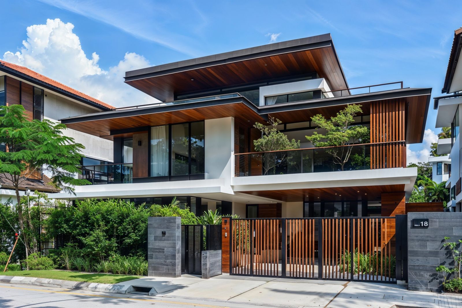 thiết kế sân vườn cho nhà hướng tây